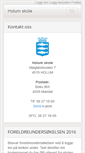 Mobile Screenshot of holumskole.no