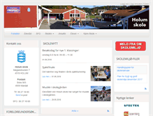 Tablet Screenshot of holumskole.no